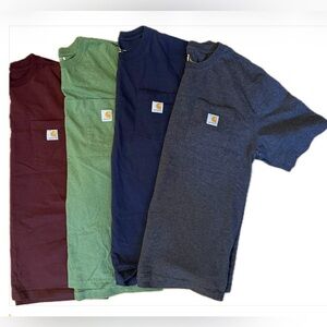 Carhartt Men's Short Sleeve Pocket  Large 4 - 3 Original and 1 Loose Fit